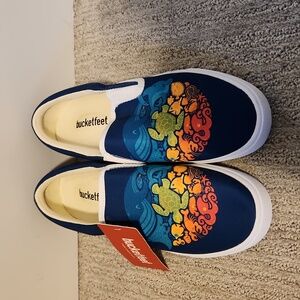 Bucketfeet Sea Creature Slip Ons NWT